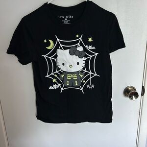 Love Tribe Black Hello Kitty Tee